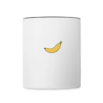 Bananes Fruits exotiques Ironic Quote Banane - Mug contrasté - blanc/noir - Devant