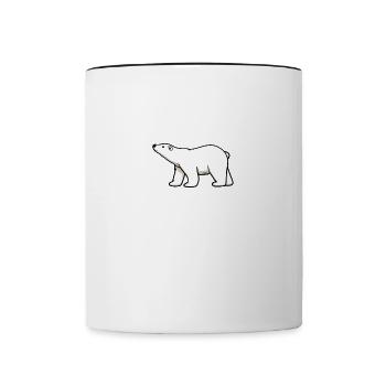 Rette Eisbären Tierpflege Wildtiere - Tasse zweifarbig - Weiß/Schwarz - Vorne