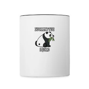 Eucalyptus Squad Netter australischer Koala - Tasse zweifarbig - Weiß/Schwarz - Vorne