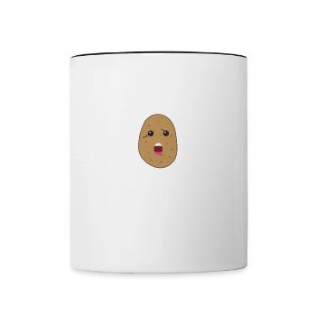 Potato Squad Vegetable Healthy Food Hobby Chef - Contrasting Mug - white/black - Front