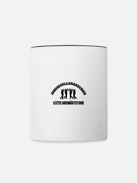 JGA - Tasse zweifarbig - Weiß/Schwarz