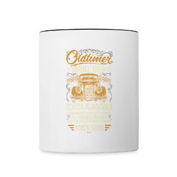 Oldtimer 1978 Birthday born in 1978 - Contrasting Mug - white/black - Front
