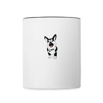 Dog Trainer Professional Dog Training School - Contrasting Mug - white/black - Front