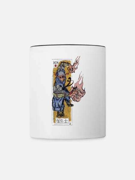Ronin - Tasse zweifarbig - Weiß/Schwarz