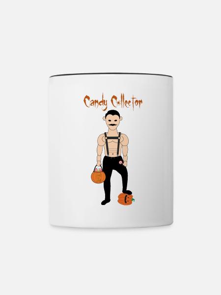 Fröhliches Halloween - Tasse zweifarbig - Weiß/Schwarz