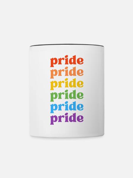 Pride - Tasse zweifarbig - Weiß/Schwarz