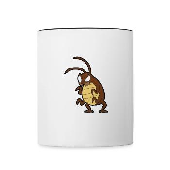 Exterminator pest control - Contrasting Mug - white/black - Front
