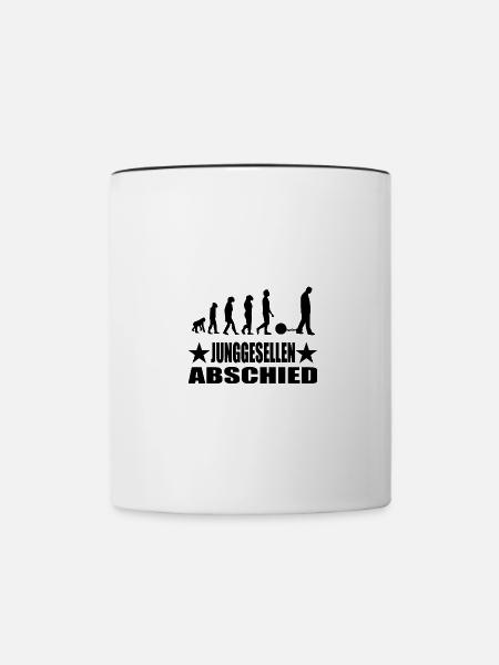 Junggesellenabschied - Tasse zweifarbig - Weiß/Schwarz