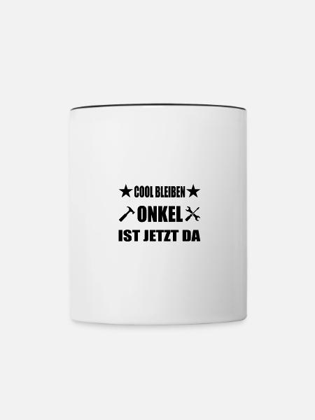 Onkel - Tasse zweifarbig - Weiß/Schwarz