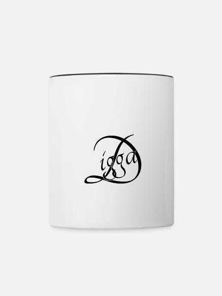 Digga - Tasse zweifarbig - Weiß/Schwarz