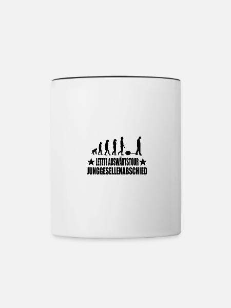 Junggesellenabschied - Tasse zweifarbig - Weiß/Schwarz