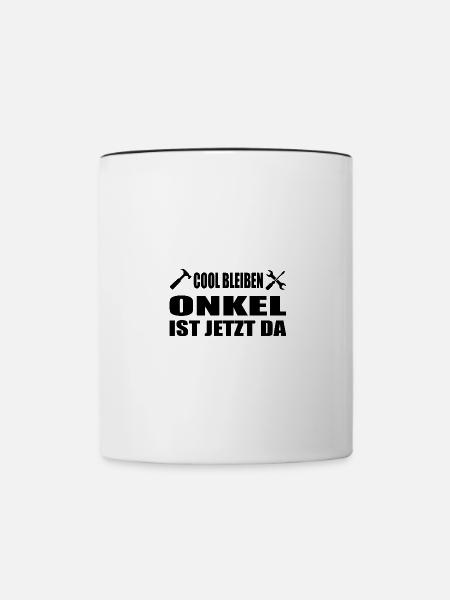 Onkel - Tasse zweifarbig - Weiß/Schwarz