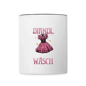 Mei Dirndl is in the lingerie traditional shirt women - Contrasting Mug - white/black - Front