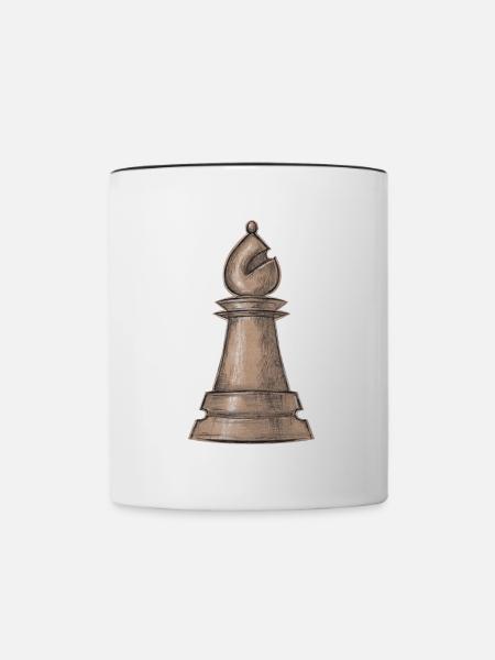Bischof - Tasse zweifarbig - Weiß/Schwarz