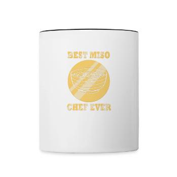Miso Chef isst Ramen Liebhaber von japanischem - Tasse zweifarbig - Weiß/Schwarz - Vorne
