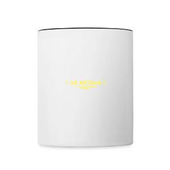 Mais Je Serai Bientot De Retour - Mug contrasté - blanc/noir - Devant