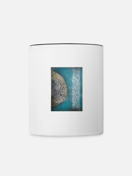 Calligraffiti - Wachstum - Tasse zweifarbig - Weiß/Schwarz