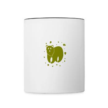 Bear - Panda Forest Nature Freedom Wild - Contrasting Mug - white/black - Front