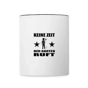Garten - Tasse zweifarbig - Weiß/Schwarz - Vorne