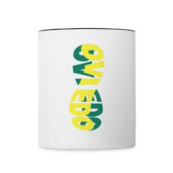 Oviedo Spanien Stadt Skyline Schrift Bunt - Tasse zweifarbig - Weiß/Schwarz - Vorne