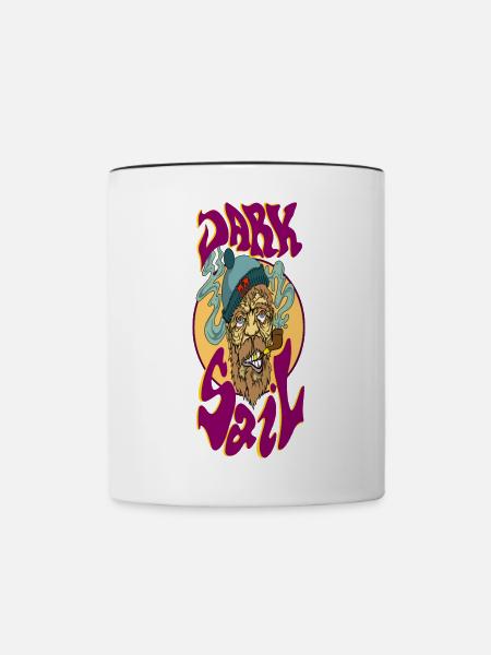 Ds - Tasse zweifarbig - Weiß/Schwarz