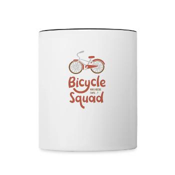 Vélo Cardio Hobby Cyclist Racing - Mug contrasté - blanc/noir - Devant