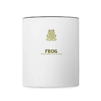 Always Be Unselfable You Can Be A Frog Gift - Contrasting Mug - white/black - Front