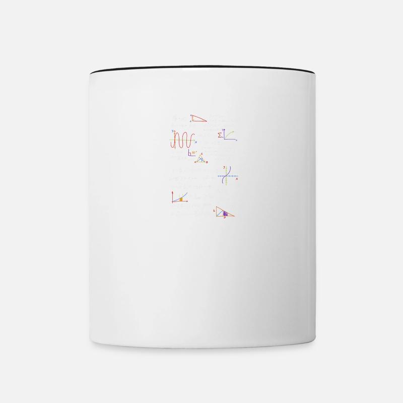 Mathelehrer Formeln Mathe Physik - Tasse zweifarbig - Weiß/Schwarz