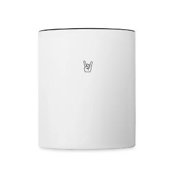 Einschulung Grundschule Erster Schultag Schule - Tasse zweifarbig - Weiß/Schwarz - Vorne