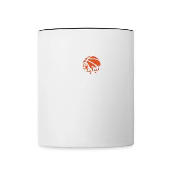 Basketball Referee Gift | ref - Contrasting Mug - white/black - Front