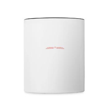 Cadeau de physiothérapie aujourd'hui ça fait mal demain - Mug contrasté - blanc/noir - Devant