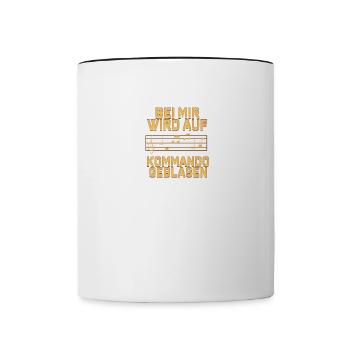 Dirigent Chorleiter Orchester Dirigieren Spruch - Tasse zweifarbig - Weiß/Schwarz - Vorne