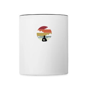 Étudiant en médecine Cadeaux futur docteur Chemise - Mug contrasté - blanc/noir - Devant