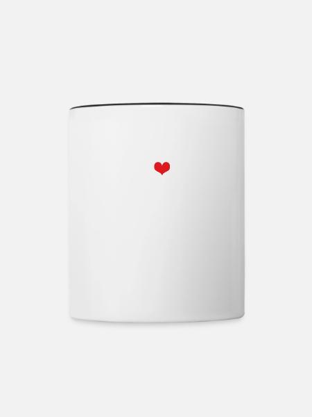 Gaza Heart - Tasse zweifarbig - Weiß/Schwarz