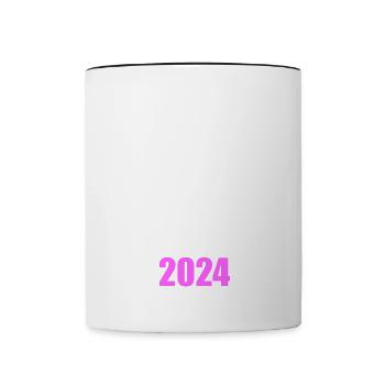 Hen party 2024 - Contrasting Mug - white/black - Front