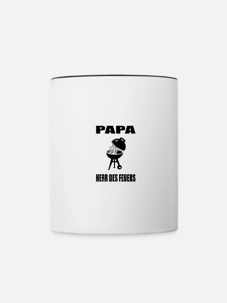 bbq - Tasse zweifarbig - Weiß/Schwarz