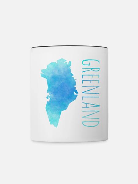 greenland - Tasse zweifarbig - Weiß/Schwarz