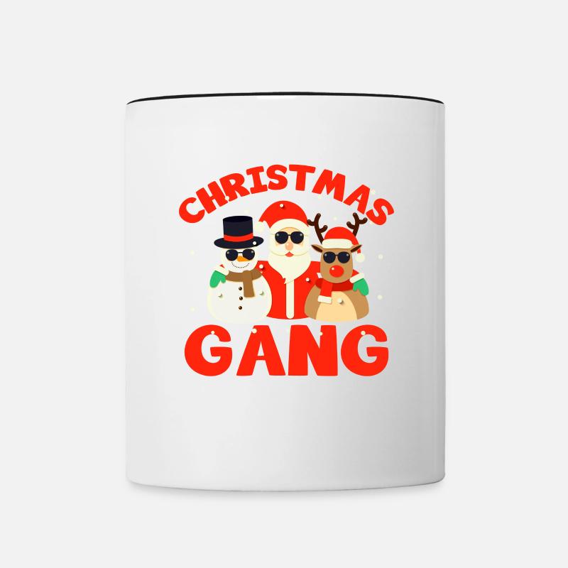 Matériel de Noël - Mug contrasté - blanc/noir