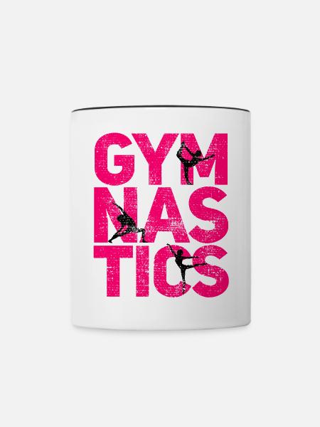Gymnastik - Tasse zweifarbig - Weiß/Schwarz