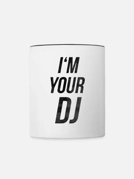 I'm your dj - Tasse zweifarbig - Weiß/Schwarz