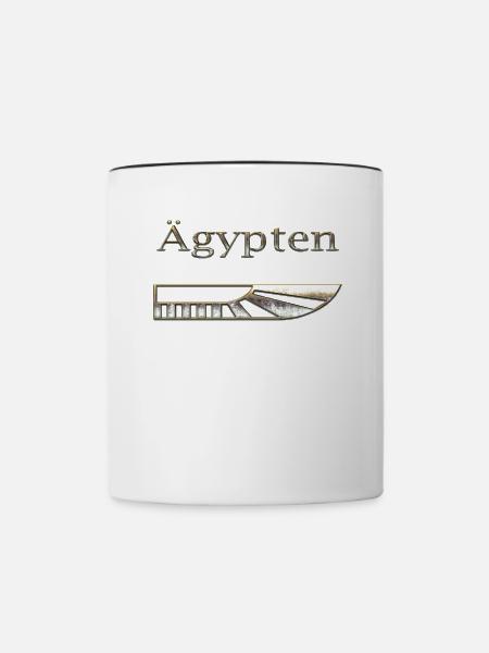Ägypten 72 - Tasse zweifarbig - Weiß/Schwarz