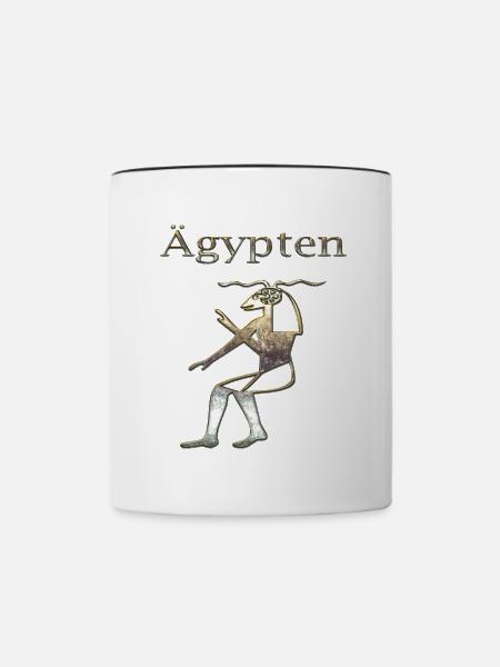 Ägypten 89 - Tasse zweifarbig - Weiß/Schwarz