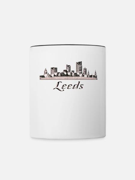 Leeds - Tasse zweifarbig - Weiß/Schwarz