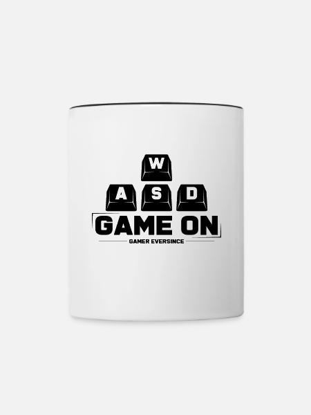 Gaming - Tasse zweifarbig - Weiß/Schwarz