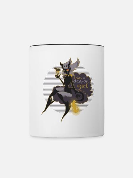 Demongirl Zeraween - Tasse zweifarbig - Weiß/Schwarz