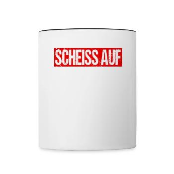 Schwarzwald Baden Badisch Lustige Sprüche Geschenk - Tasse zweifarbig - Weiß/Schwarz - Vorne