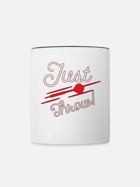 Darts Dart - Tasse zweifarbig - Weiß/Schwarz