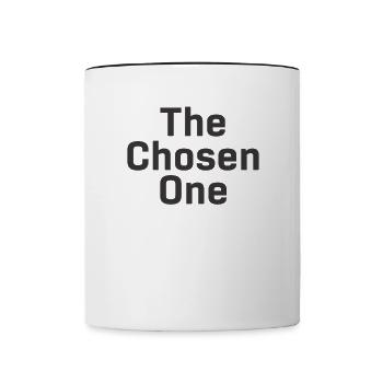 Auserwählter Auserwählte Geburtstag Geschenk - Tasse zweifarbig - Weiß/Schwarz - Vorne