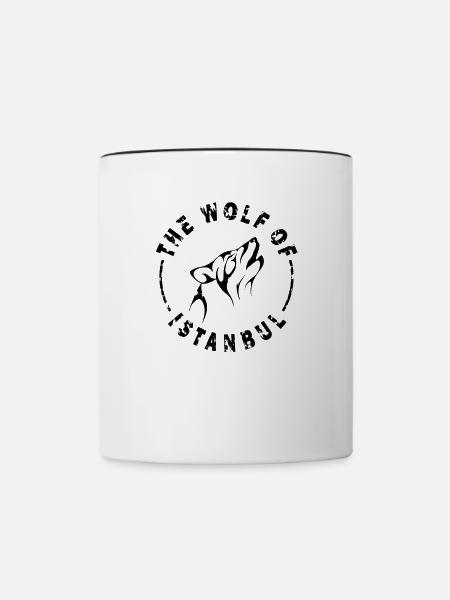 Istanbul - Tasse zweifarbig - Weiß/Schwarz