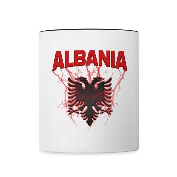 Albania Albanian Eagle - Contrasting Mug - white/black - Front